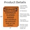 Signmission Sidewalk Closed Ahead Use Sidewalk OSHA Warning Sign, Aluminum, 7in W x 10in L, 2PK OS-2PACK-WS-A-710-V-13528 - alternate 8